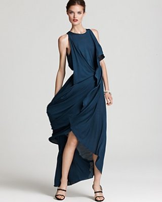 Max Azria Lightweight Jersey Wrap Front Dress