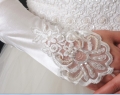 Embroid Satin Beautiful Lady Wedding Gloves