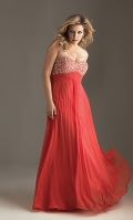 Strapless Full Length Beaded Gown