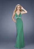 V-Neck Floor Length Chiffon Prom Dress