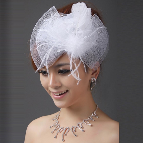 White flower bridal wedding headpieces