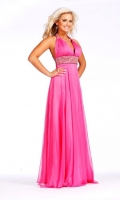 Chiffon Sexy V neck Hot Sell Evening Dress