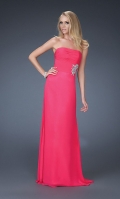 Hot Pink Strapless Dress V184