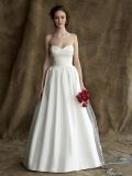 Irresistible Floor Length A-Line Sweetheart With Tippet Low Back Sweep Train With Zipper Wedding Dresses WDresses00805