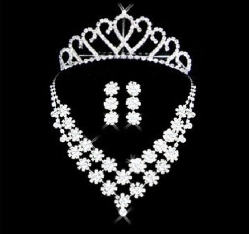 Gorgeous Alloy With Czech Rhinestones Wedding Bridal Jewelry Set,Including Necklace And Earrings