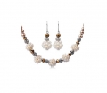 Elegant Alloy With Pearl Wedding Bridal Jewelry Set,Including Necklace And Earrings