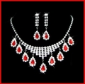 Gorgeous Alloy With Czech Rhinestones Wedding Bridal Jewelry Set,Including Necklace And Earrings