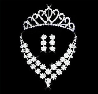 Gorgeous Alloy With Czech Rhinestones Wedding Bridal Jewelry Set,Including Necklace And Earrings