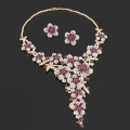 Gorgeous Alloy With Czech Rhinestones Wedding Bridal Jewelry Set,Including Necklace And Earrings