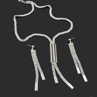 Gorgeous Alloy With Czech Rhinestones Wedding Bridal Jewelry Set,Including Necklace And Earrings