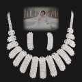 Gorgeous Alloy With Czech Rhinestones Wedding Bridal Jewelry Set,Including Necklace And Earrings
