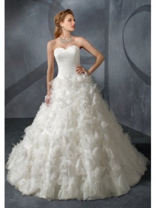 Lace Sweetheart Ball Gown Wedding Dress