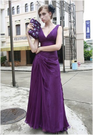 Stunning Royal Purple Bridesmaid Dress