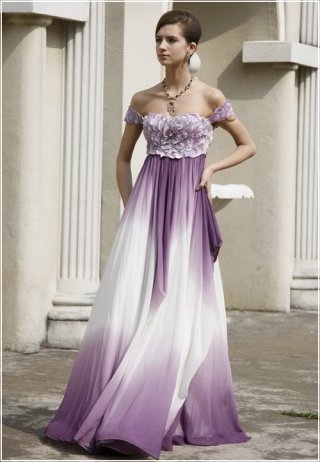 Violet Empire Soft Purple Evening Dress