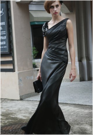Eleven O'Clock Princess Black Evening Gown