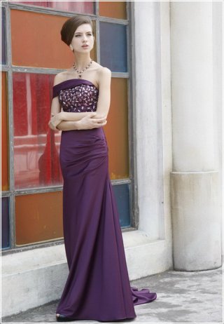 Strapless Couture Purple Bridesmaid or Evening Dresses Strapless Couture Purple Bridesmaid or Evening Dresses