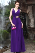 Violet Treasures V-Neck Gown