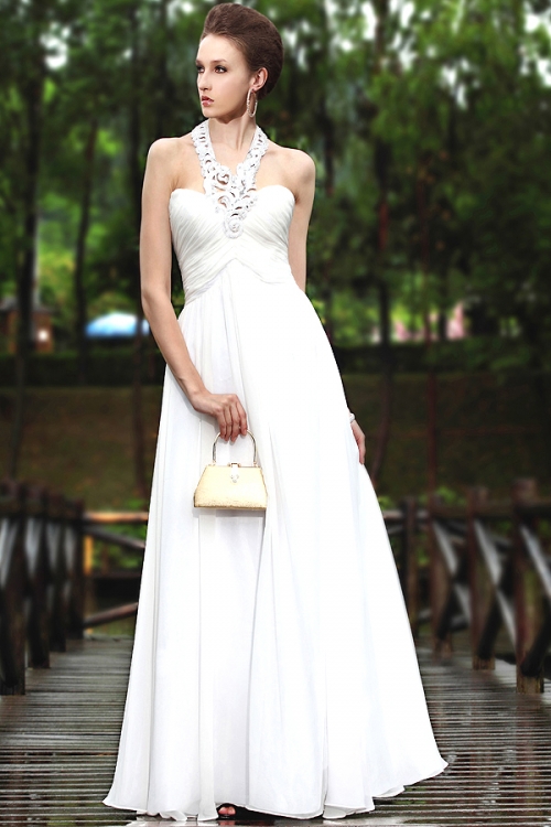 Ringneck Sweetheart White Gown