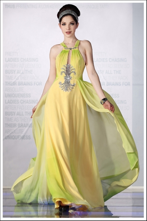 Spring Spice Formal Halter Gown - Final Sale