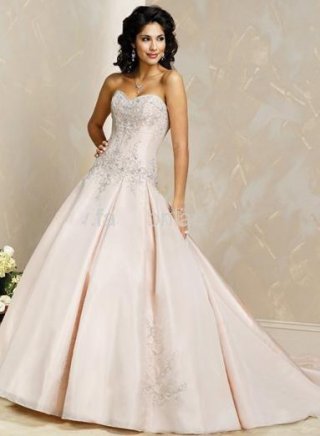 Princess Sweetheart Chapel Train Taffeta Bridal Gown