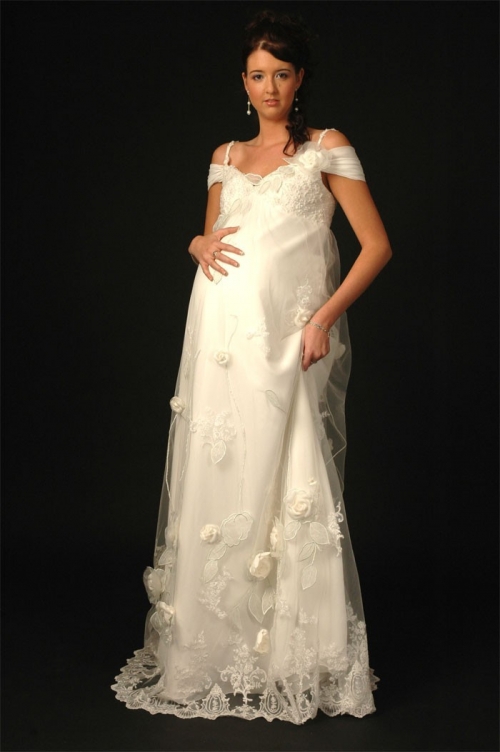 Tulle Off-the-Shoulder Empire Sequin Bodice Floor Length