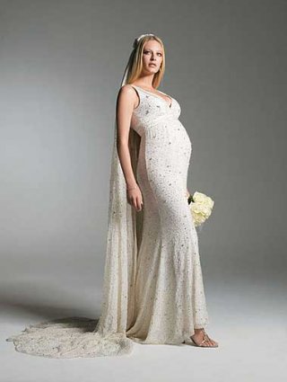 Asymmetrical Wedding Gown