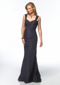 Chiffon Sweetheart Neckline with Shoulder Straps Slim Skirt Hot Sell Mother of Bride Dress