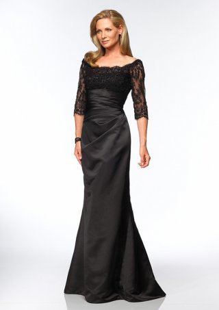 Taffeta Mermaid Style Mother of Bride Dress