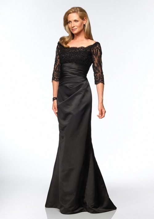 Taffeta Mermaid Style Mother of Bride Dress