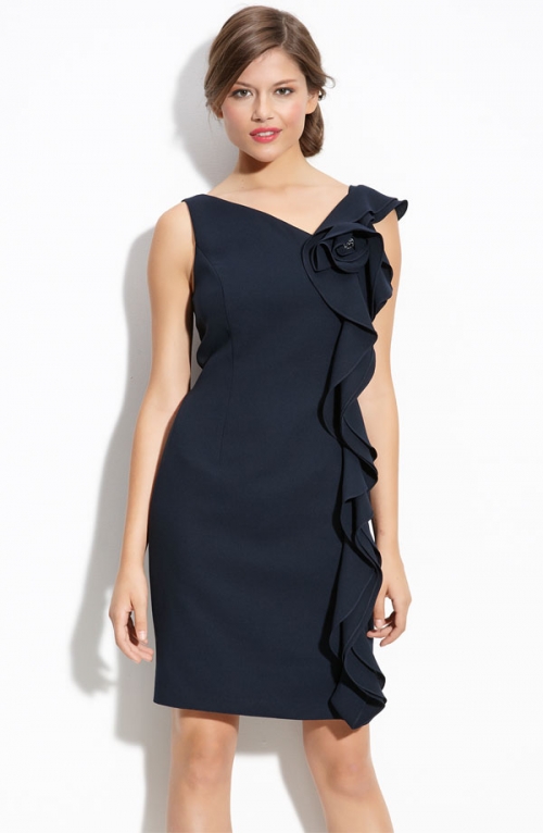Ruffle Crepe Dress Ruffle Crepe Dress