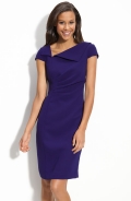 Asymmetric Cap Sleeve Dress