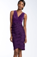 Jersey & Taffeta Sheath Dress