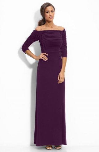 Off Shoulder Jersey Gown
