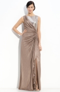 Sequin Bodice Jersey Gown