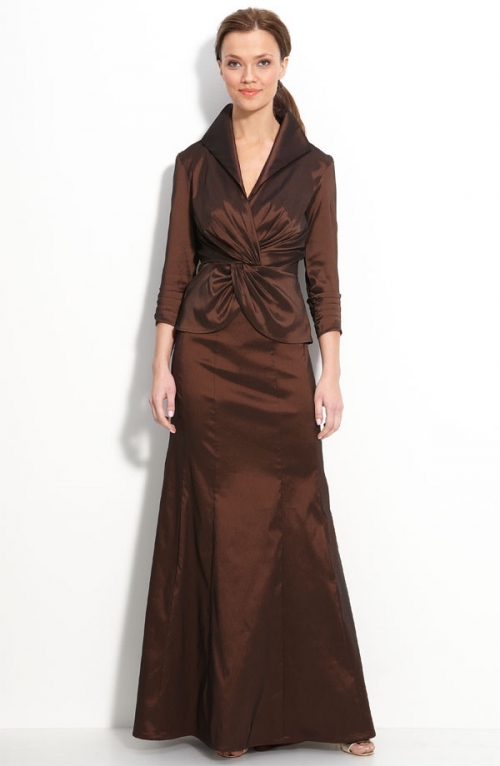 Twist Front Taffeta Blouse