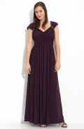 Crisscross Bodice Jersey Gown