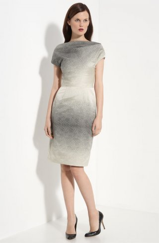 V-Back Sheath Dress