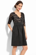 Lace & Faille Dress