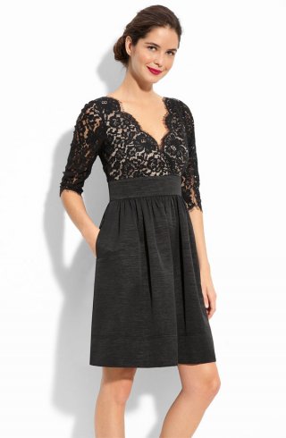 Lace & Faille Dress