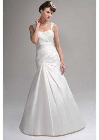 Mermaid Skirt Simple Lace up Bridal Evening Dress