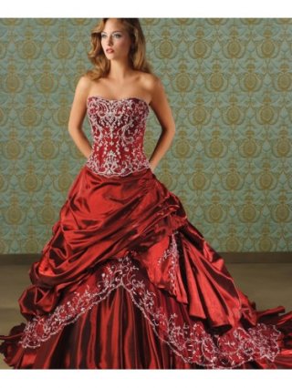 Organza Softly Beaded Neckline Fitted Bodice Ball Gown Wedding Dress