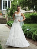 Organza Sweetheart Ball Gown Wedding Dress