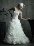 Organza Sweetheart Corseted Bodice Ball Gown Wedding Dress