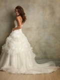 Organza Sweetheart Fitted Bodice Ball Gown Wedding Dress