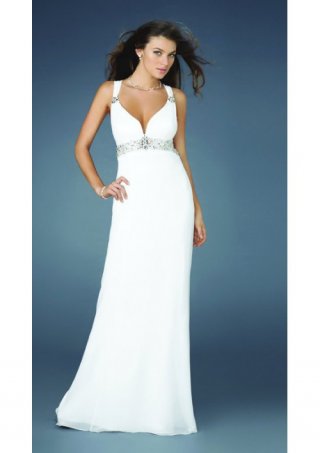 Empire Slim Column Shape Skirt Simple Evening Dress