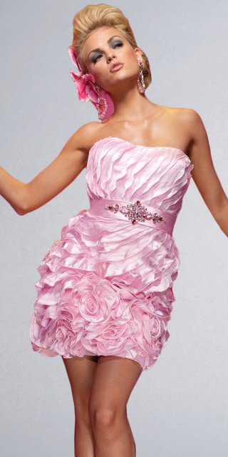 Short Pink Prom Dresses