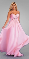 Flowing Pink Prom Dresses
