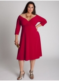 Francesca Dress in Crimson