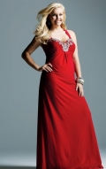 Sweetheart Neckline with Empire A line Skirt Hot Sell Plus Size Red Prom Dress