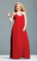 Red Plus Size Faviana Dress